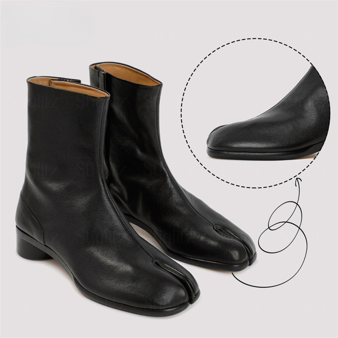 Leather Tabi Boots