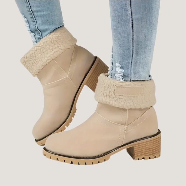 Olga - Waterproof woolen ankle boots