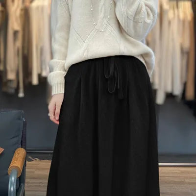 Chic LILIAN Knit Midi Skirt