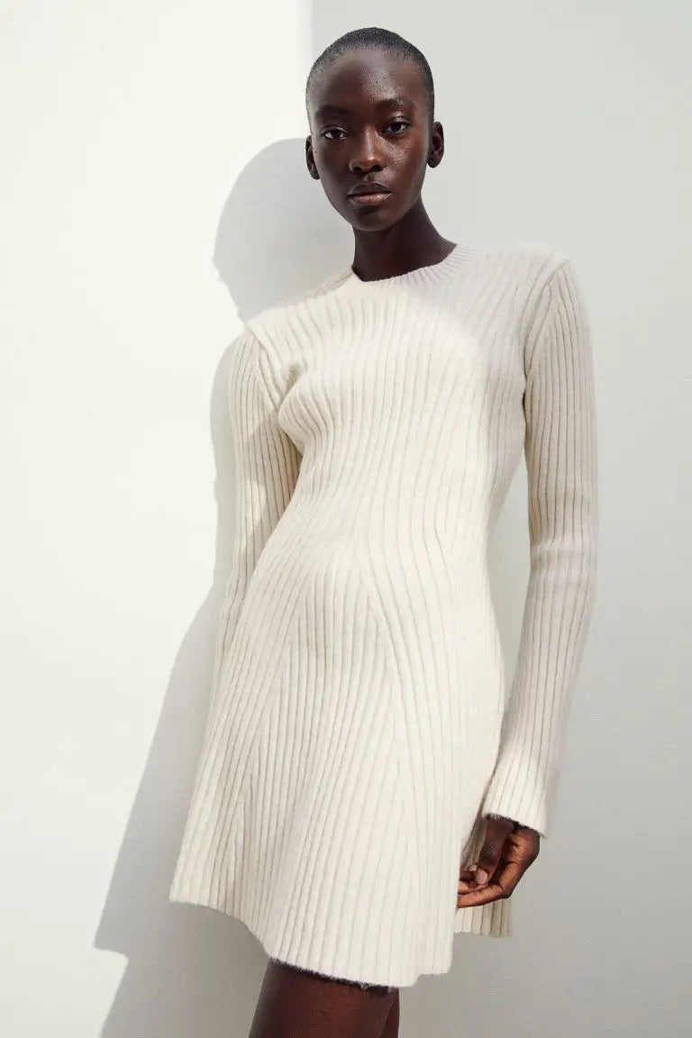 Chic VIKI Knit Mini Dress for Effortless Style