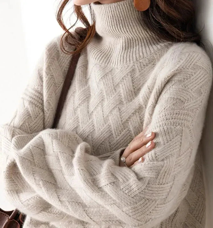 Chic NINA Knit Sweater for Cozy Elegance