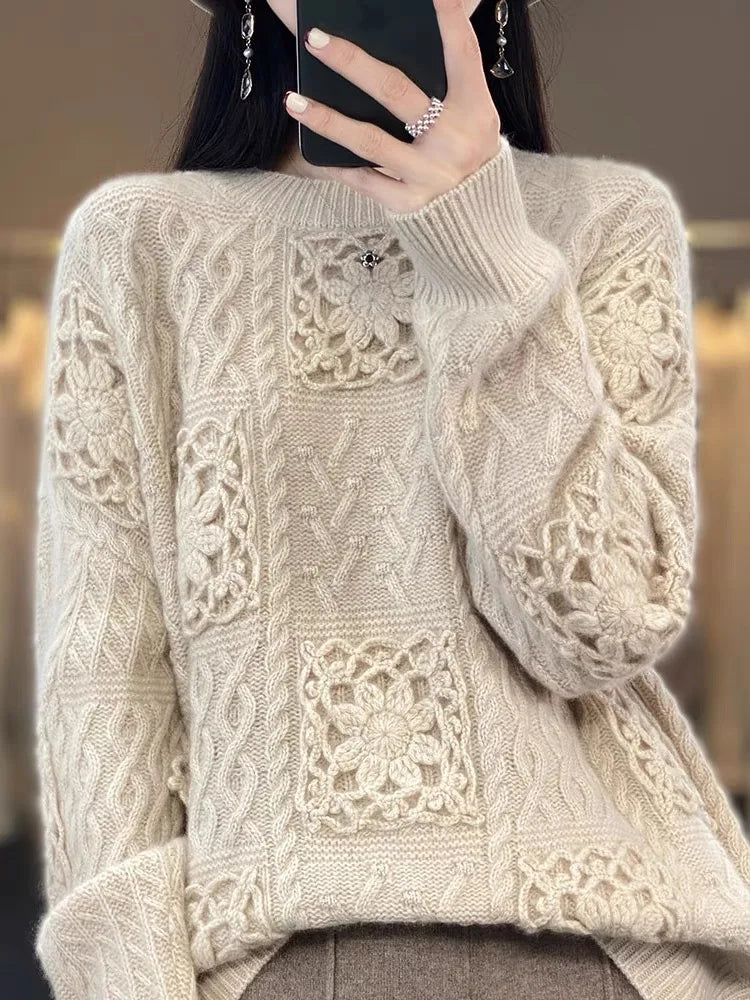 Cozy Elegance: VITELIA Knit Sweater