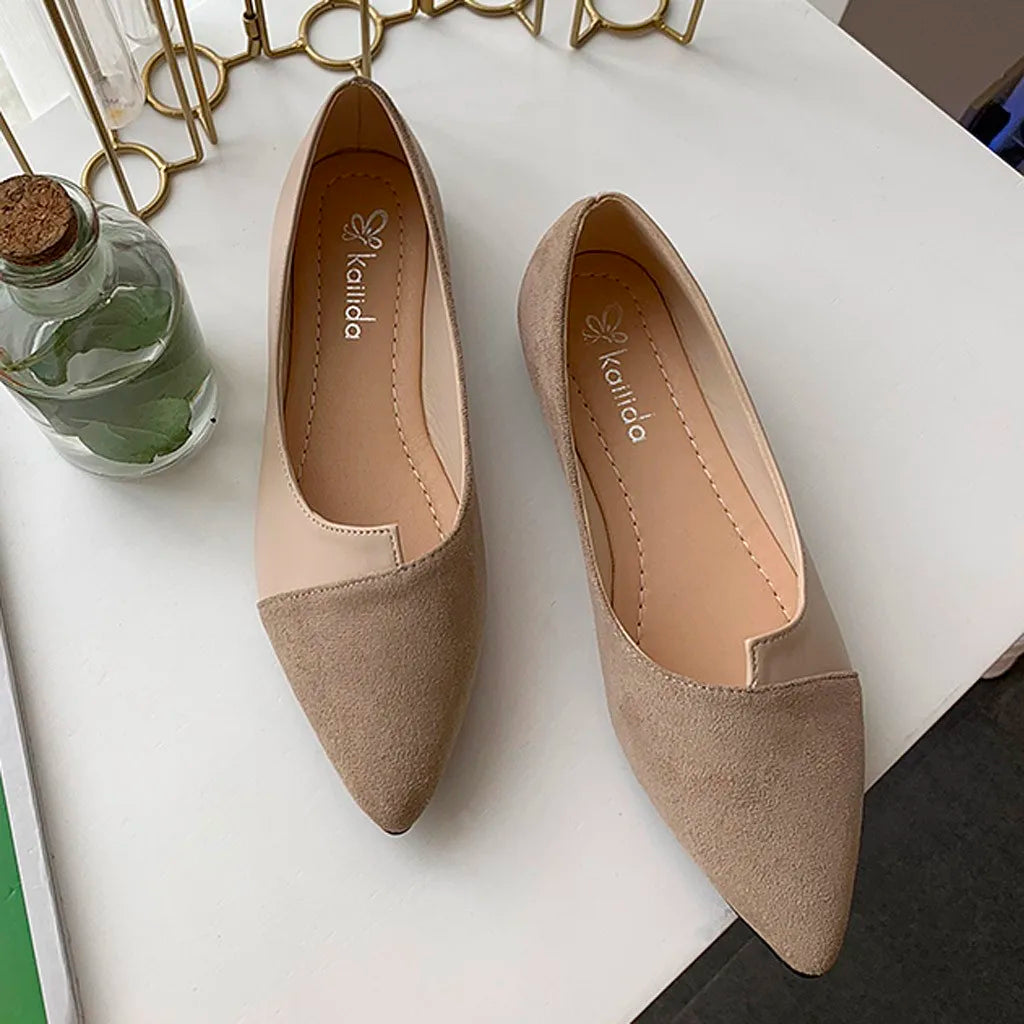 Elena | Pointed Toe Slip-On Flats