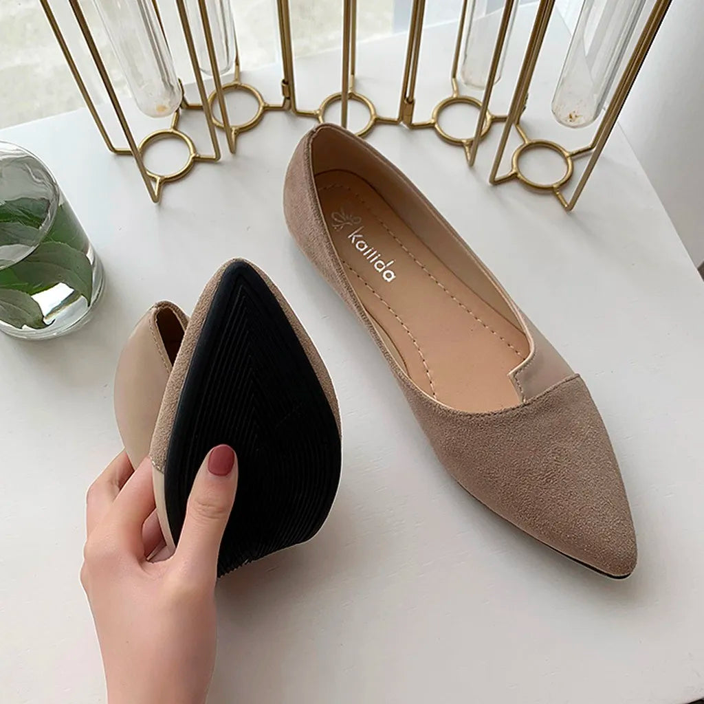 Elena | Pointed Toe Slip-On Flats