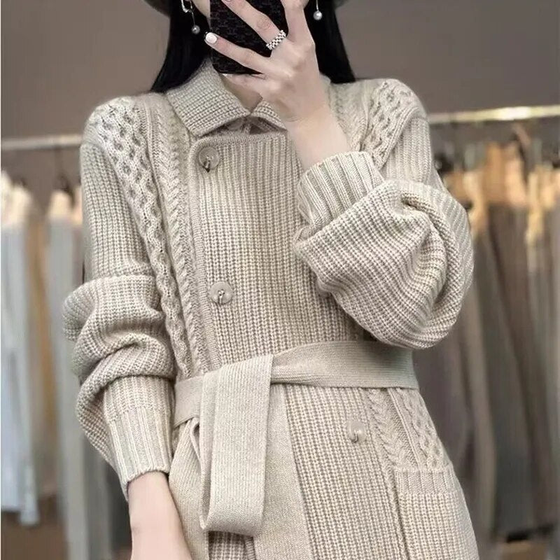 Cozy AMINE Knit Cardigan for Ultimate Comfort