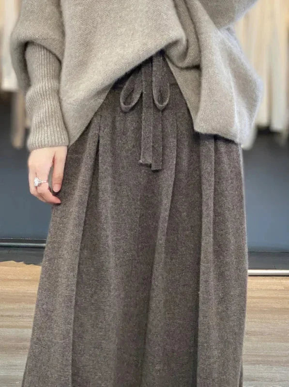 Chic LILIAN Knit Midi Skirt