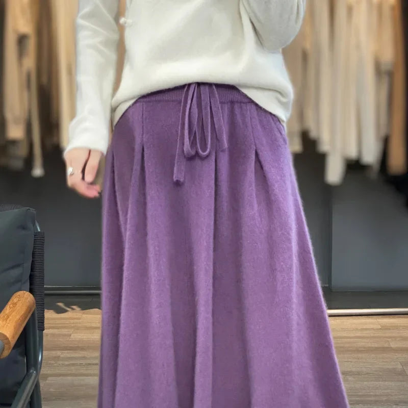 Chic LILIAN Knit Midi Skirt