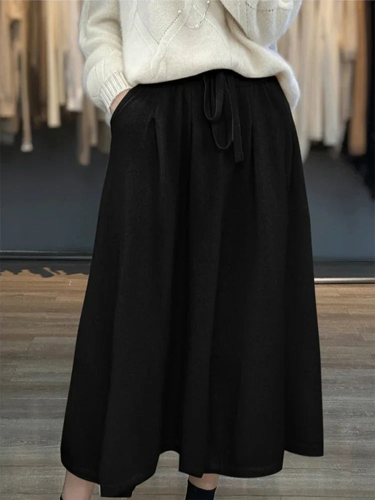 Chic LILIAN Knit Midi Skirt