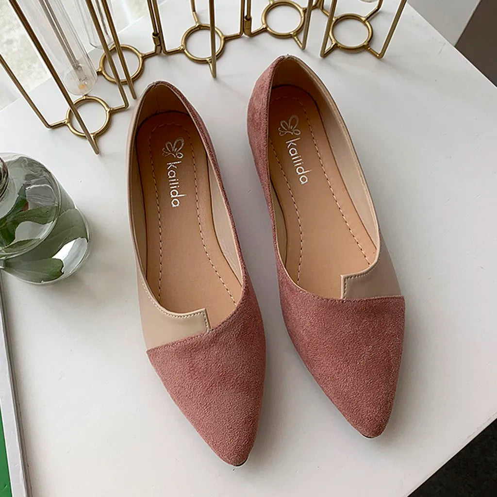 Elena | Pointed Toe Slip-On Flats