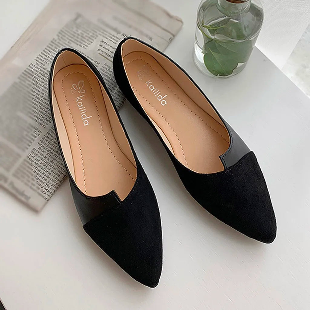 Elena | Pointed Toe Slip-On Flats