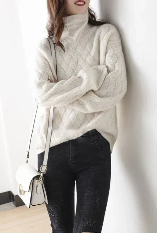 Chic NINA Knit Sweater for Cozy Elegance