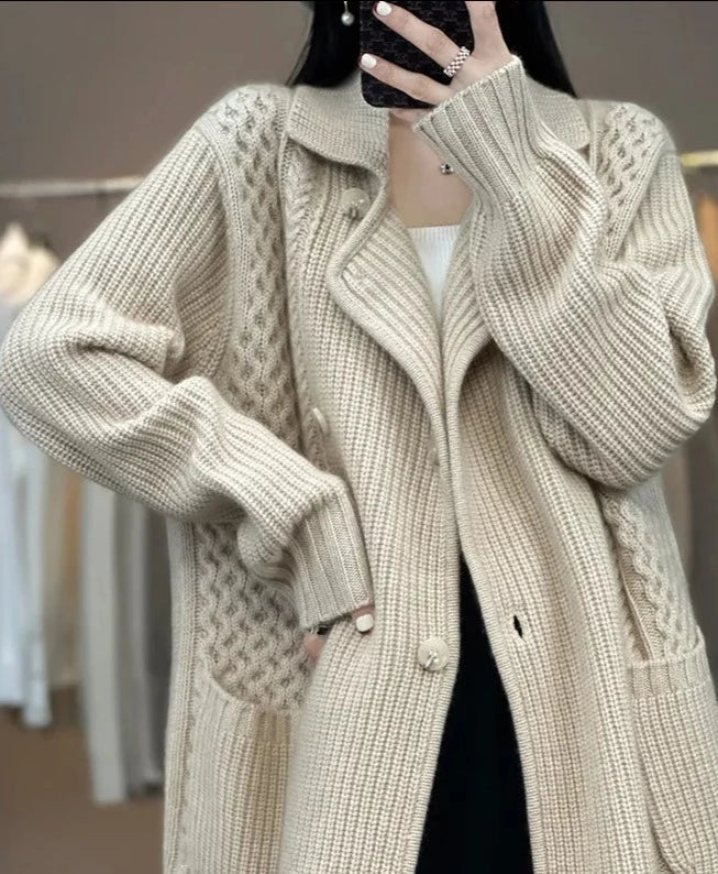 Cozy AMINE Knit Cardigan for Ultimate Comfort