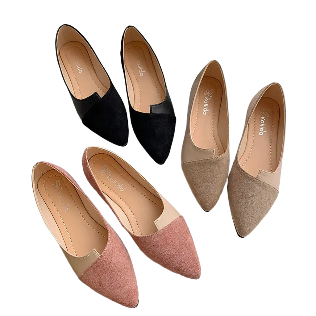 Elena | Pointed Toe Slip-On Flats