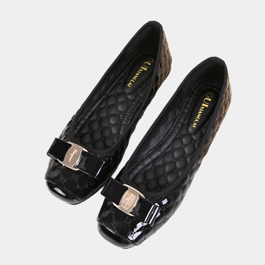 Clara | Soft Black Leather Ballet Flats