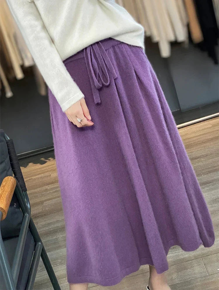 Chic LILIAN Knit Midi Skirt