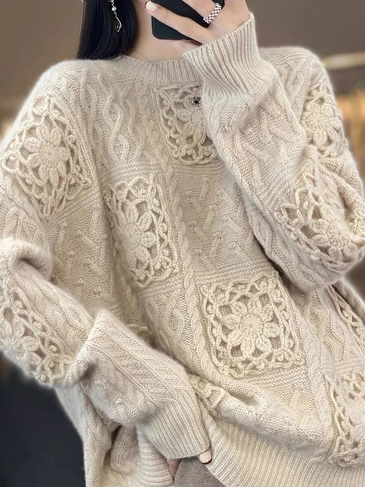 Cozy Elegance: VITELIA Knit Sweater