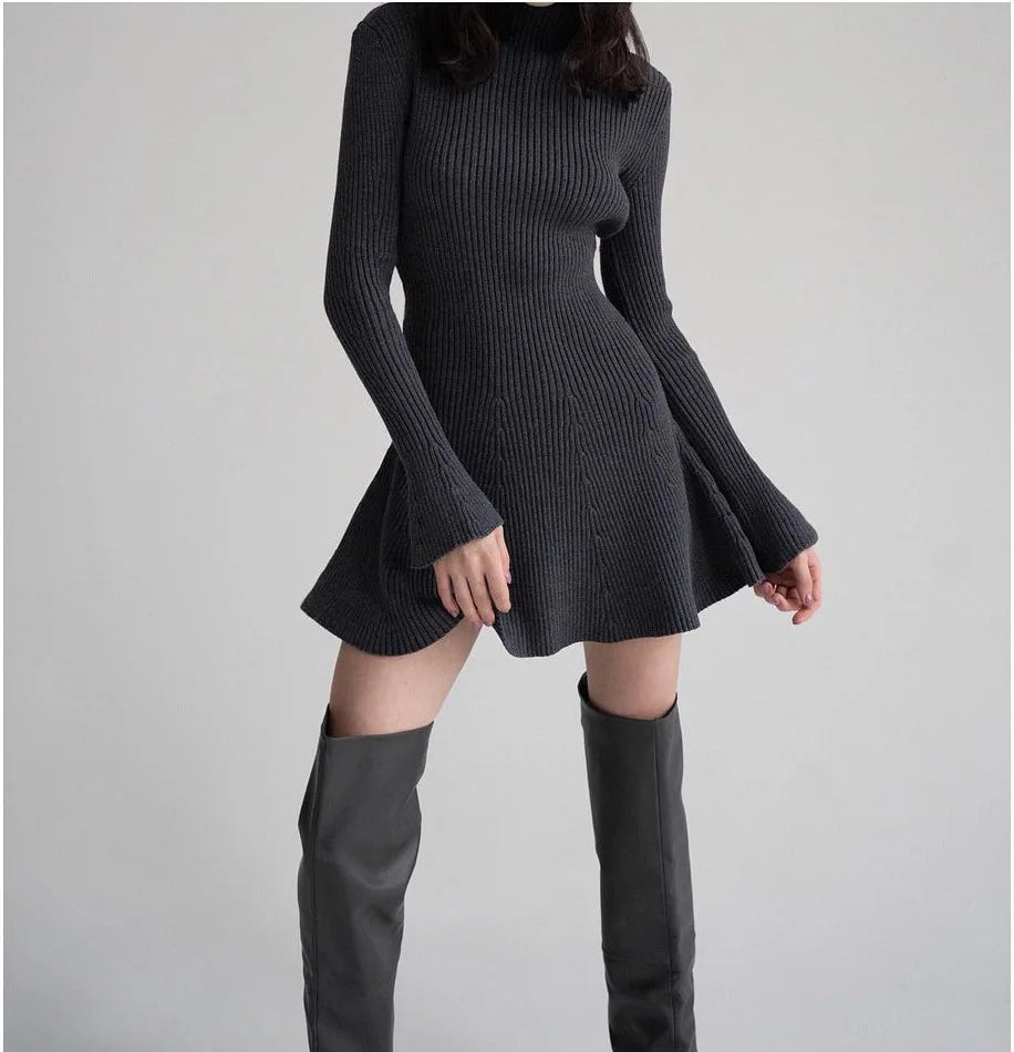 Chic VIKI Knit Mini Dress for Effortless Style