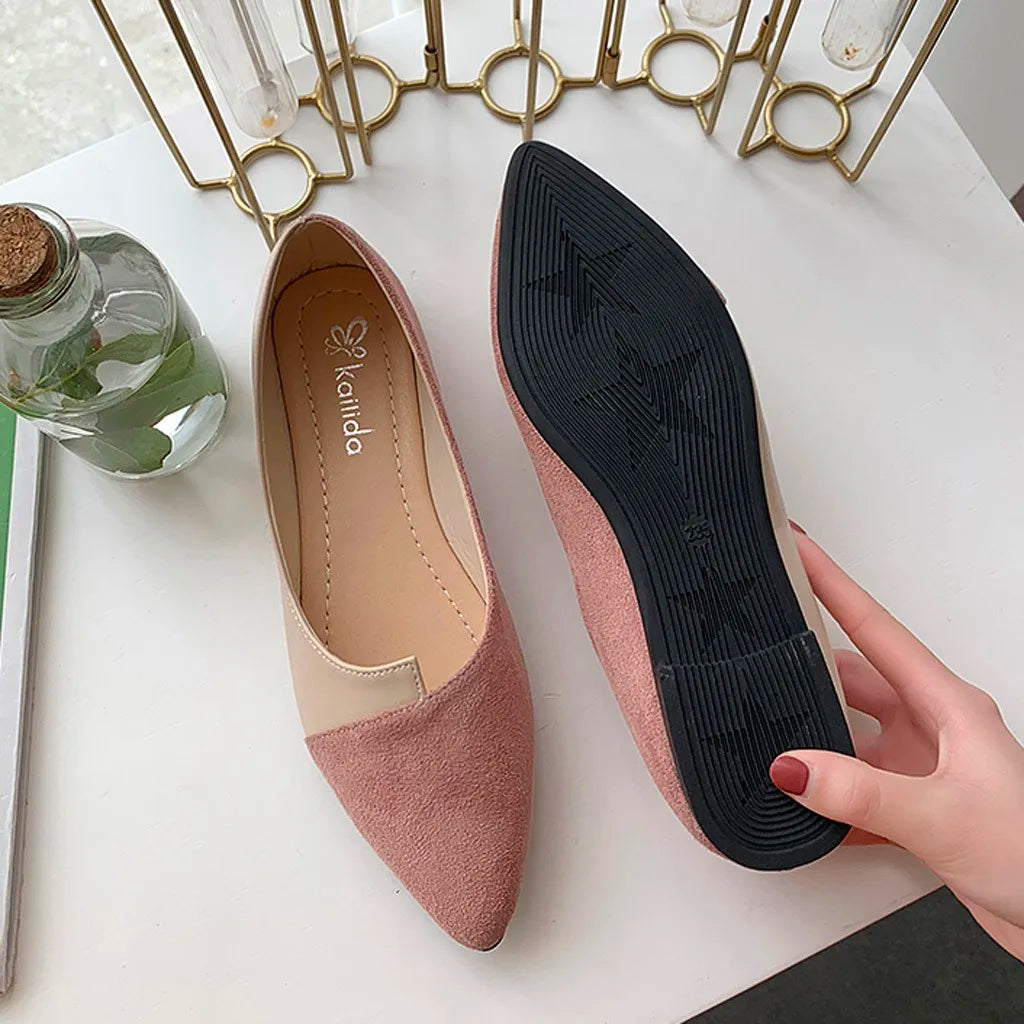 Elena | Pointed Toe Slip-On Flats