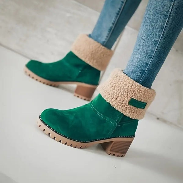 Olga - Waterproof woolen ankle boots