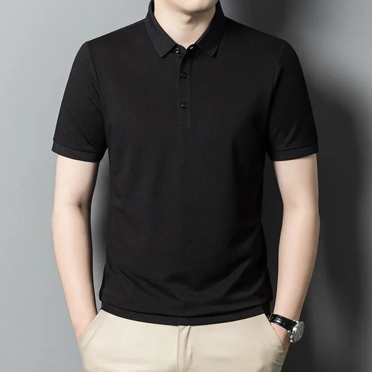 Short-sleeved polo shirt